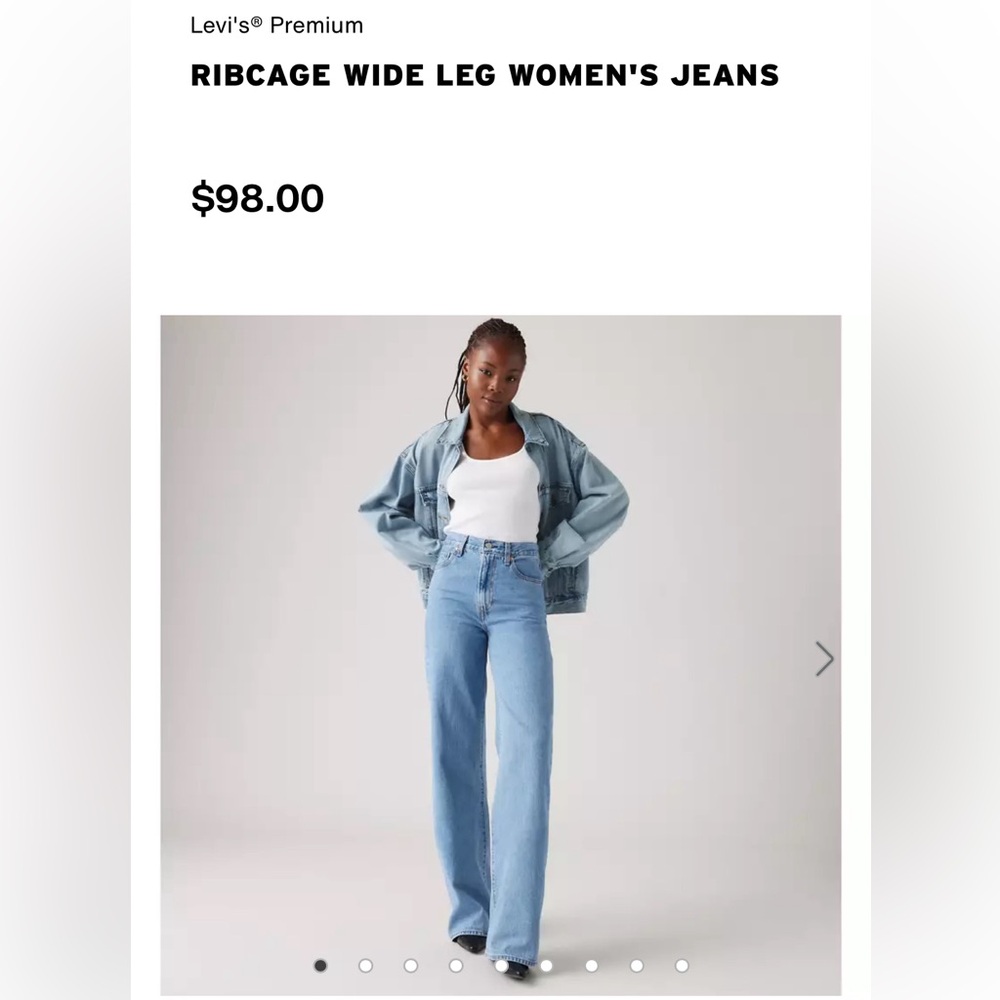 Levi's® Premium
RIBCAGE WIDE LEG WOMEN'S JEANS